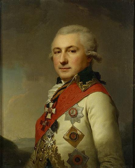 unknow artist Portrait of Admiral Osip Mikhailovich de Ribas (Jose de Ribas) oil painting image